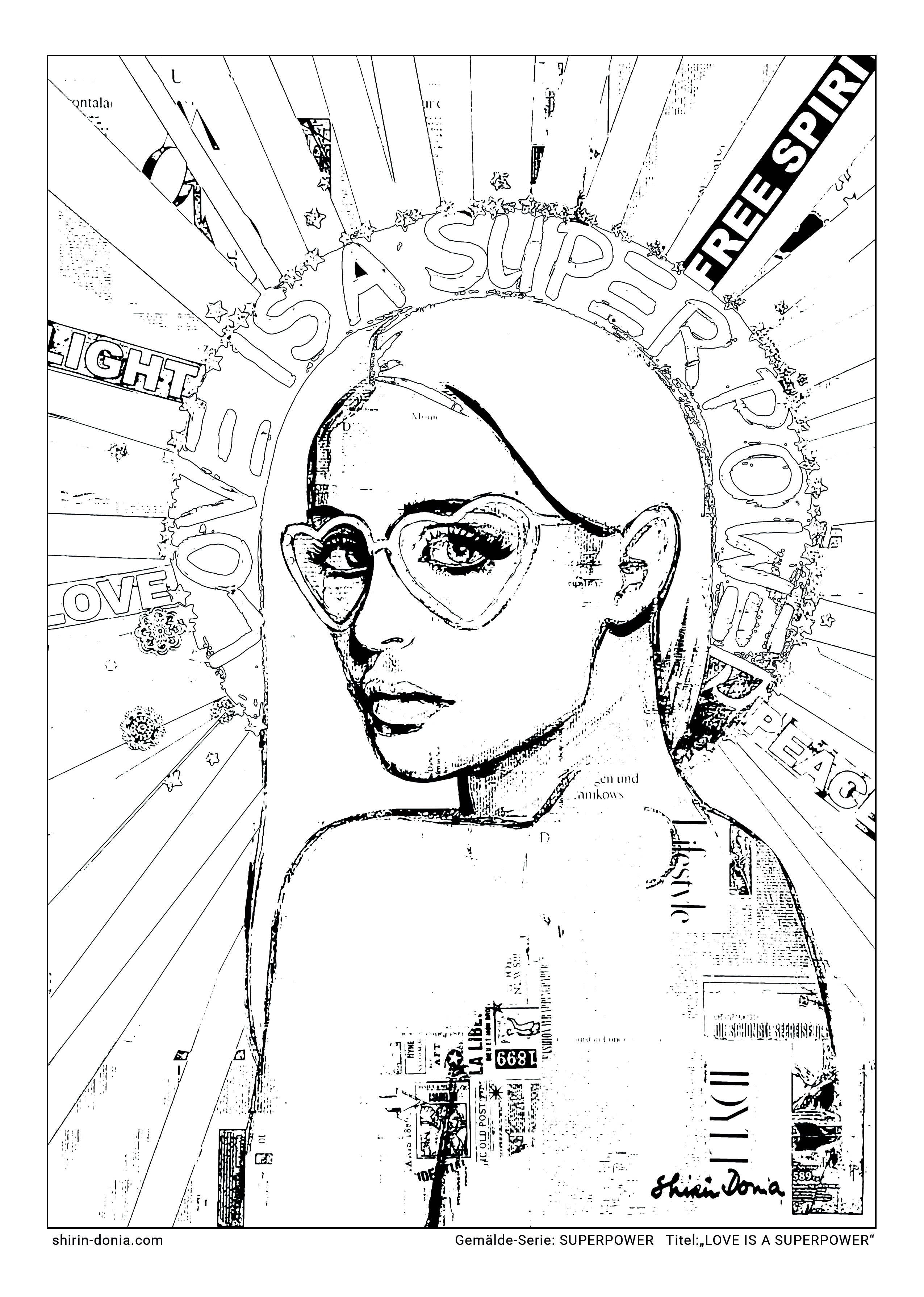 LOVE IS A SUPERPOWER- AUSMALBILD - DOWNLOAD