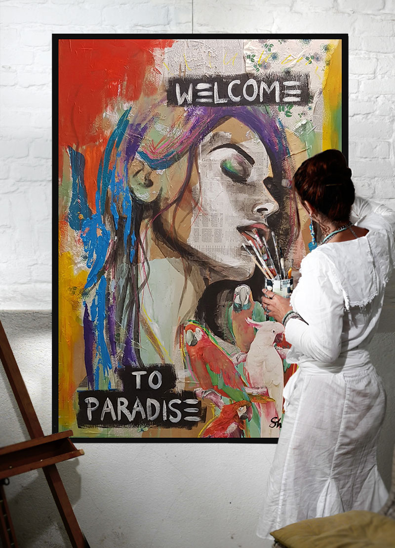 WELCOME TO PARADISE - Unikat