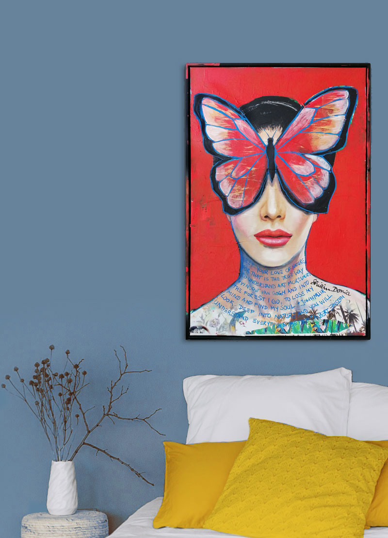 RED BUTTERFLY - Unikat