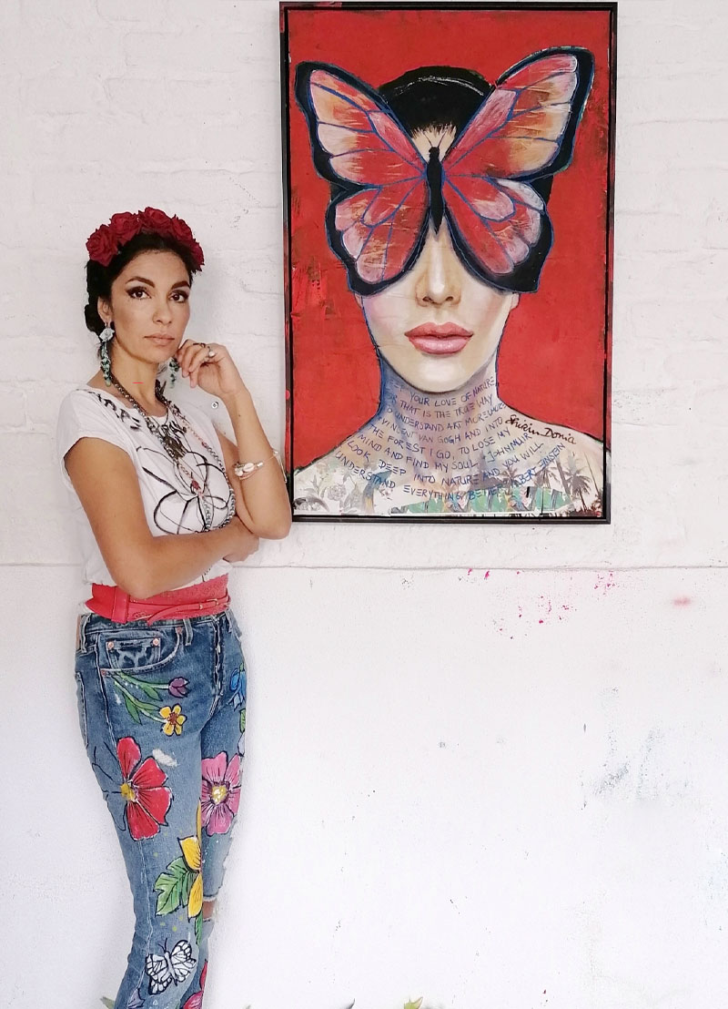 RED BUTTERFLY - Unikat