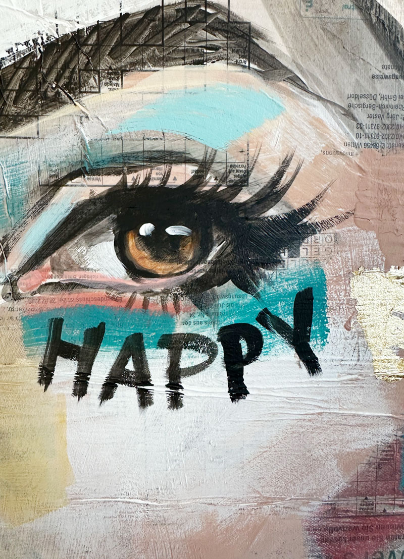 I AM HAPPY - Unikat
