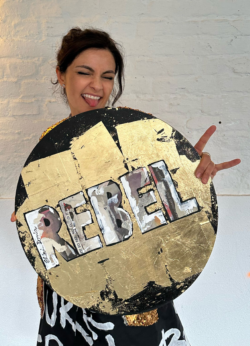 REBEL GOLD Round - Unikat