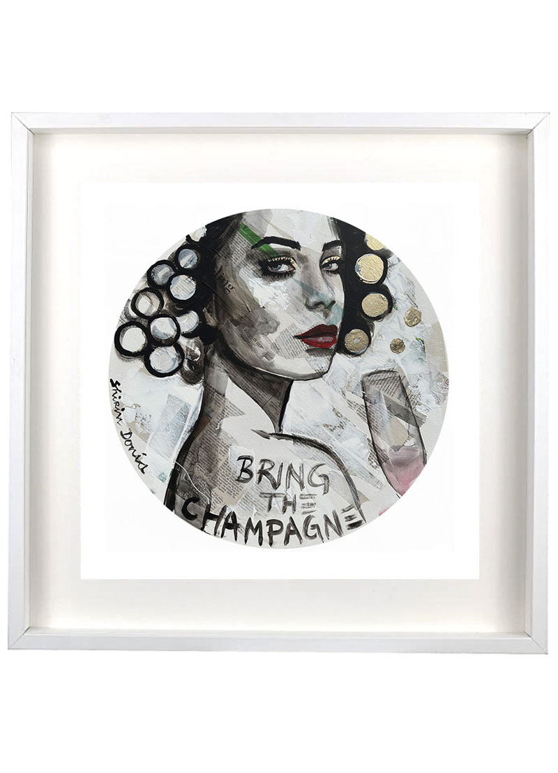 CHAMPAGNE Round - Print