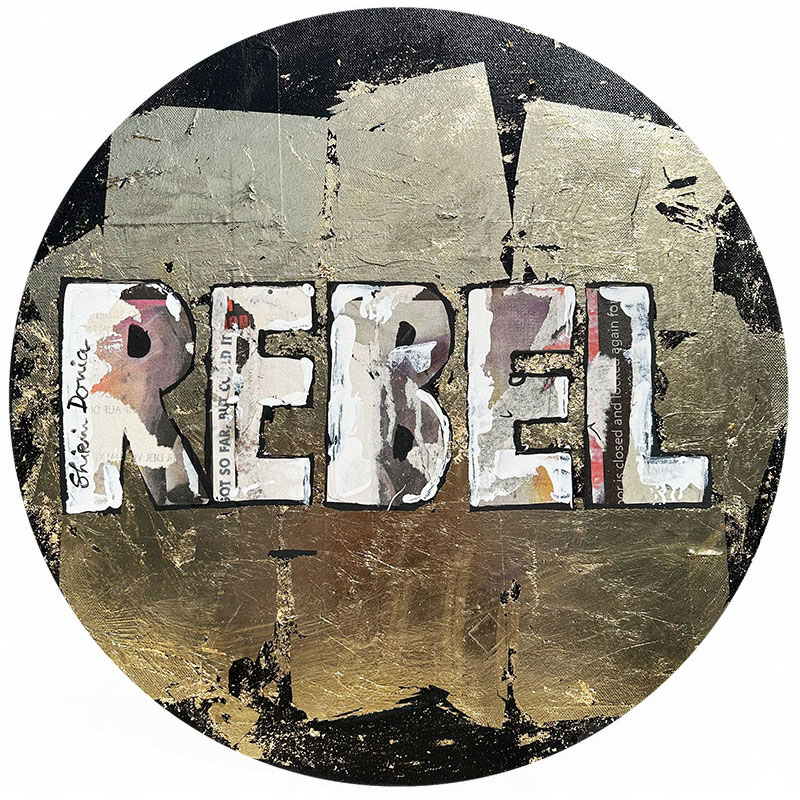 REBEL GOLD Round - Unikat