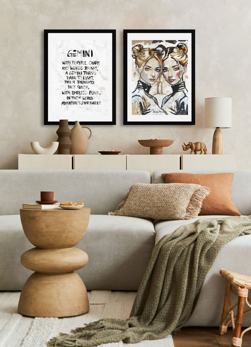 sternzeichen zwilling poster