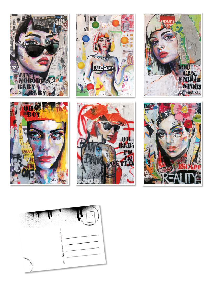 POSTKARTEN SET - STREETART