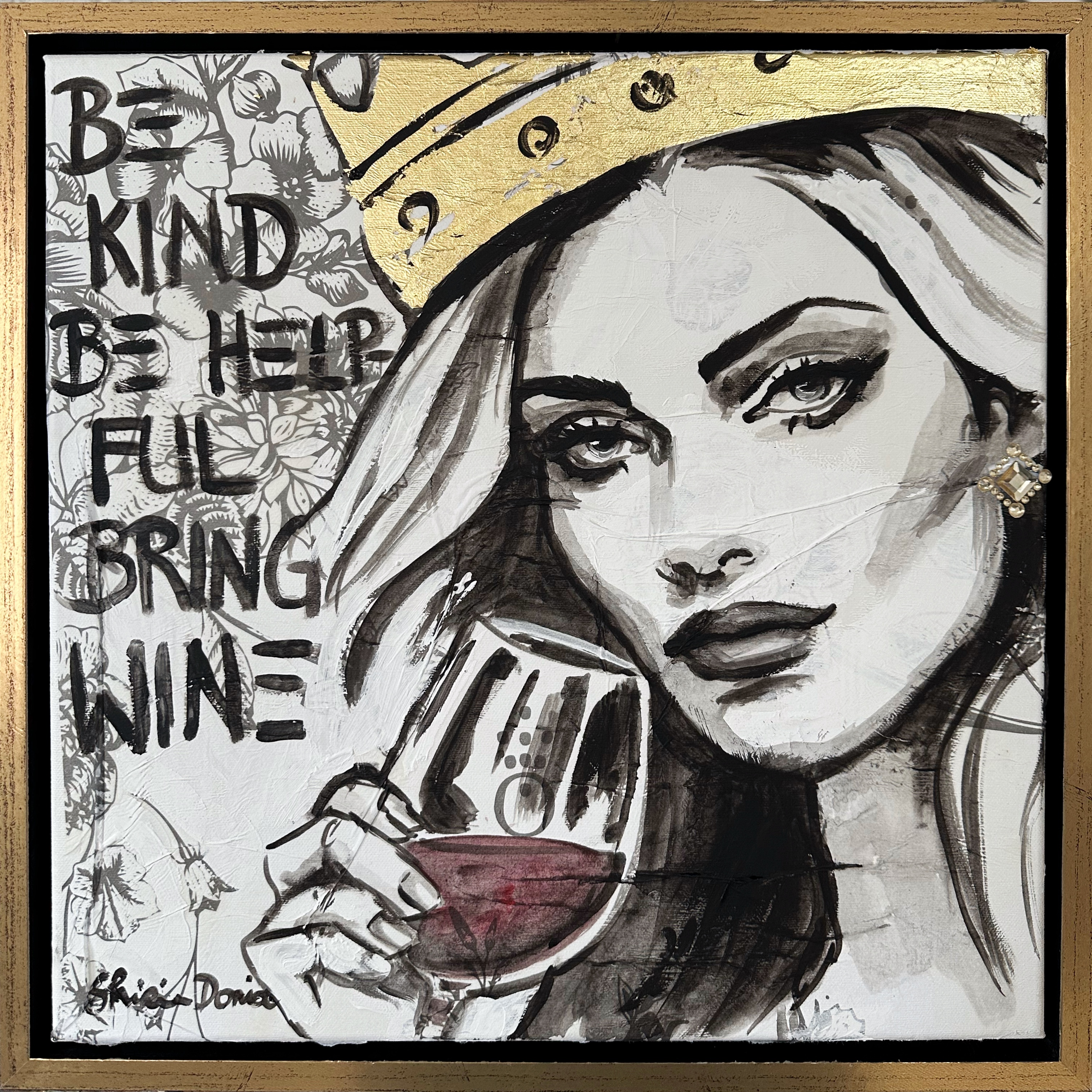 BRING WINE - Unikat Kopie