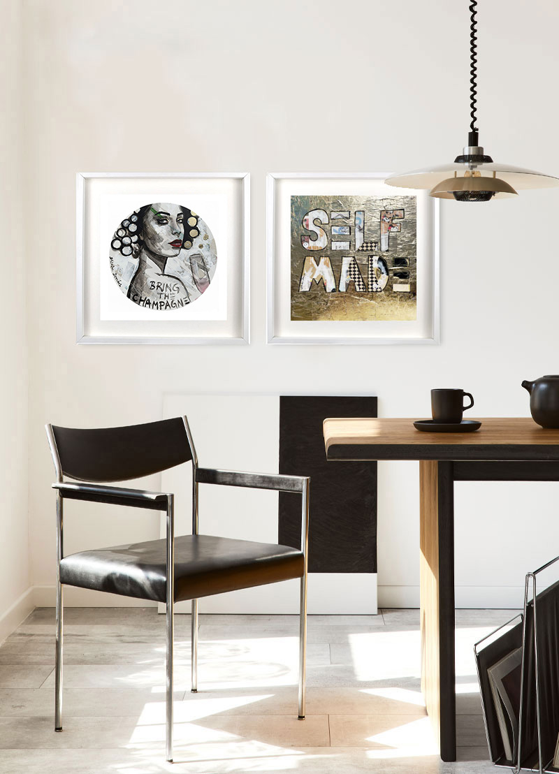 CHAMPAGNE Round - Print